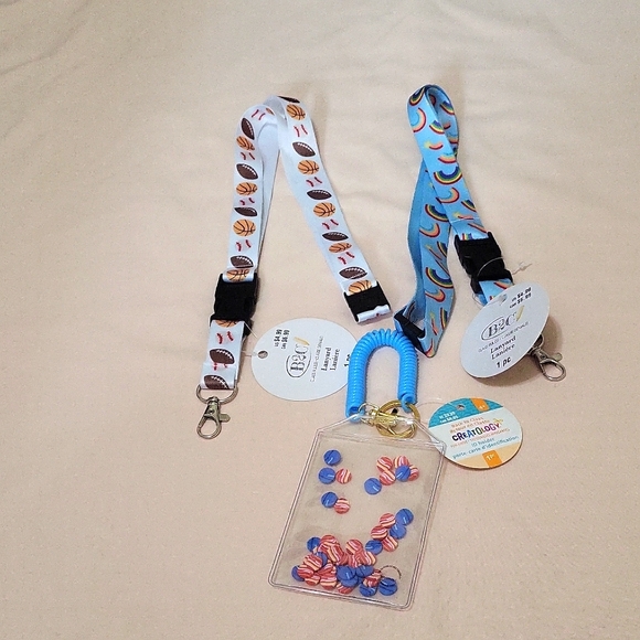 2 Lanyards 1 ID Holder - Picture 1 of 6